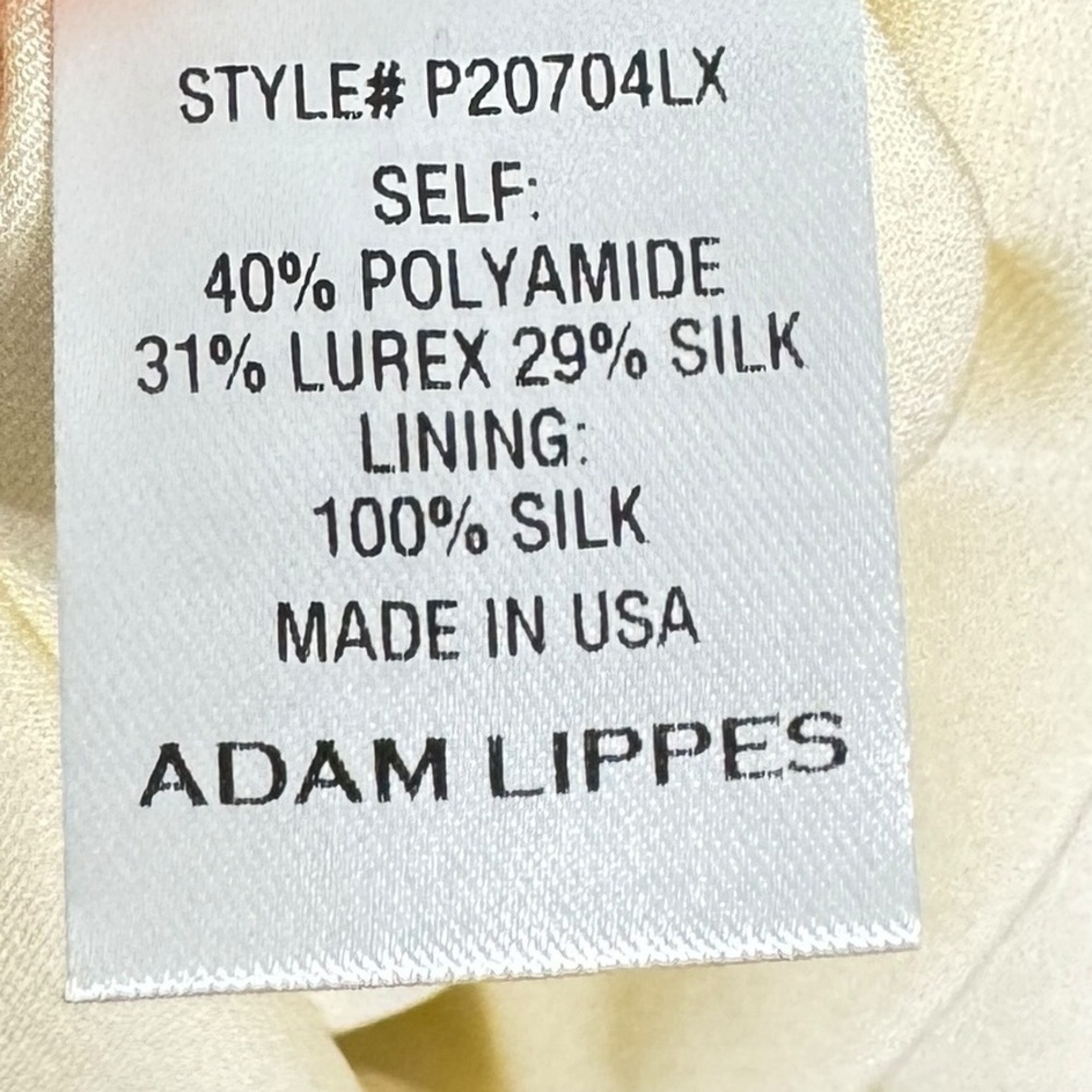 Adam‎ Lippes Ruffled Lamé Midi Dress Silk Blend - Picture 13 of 16